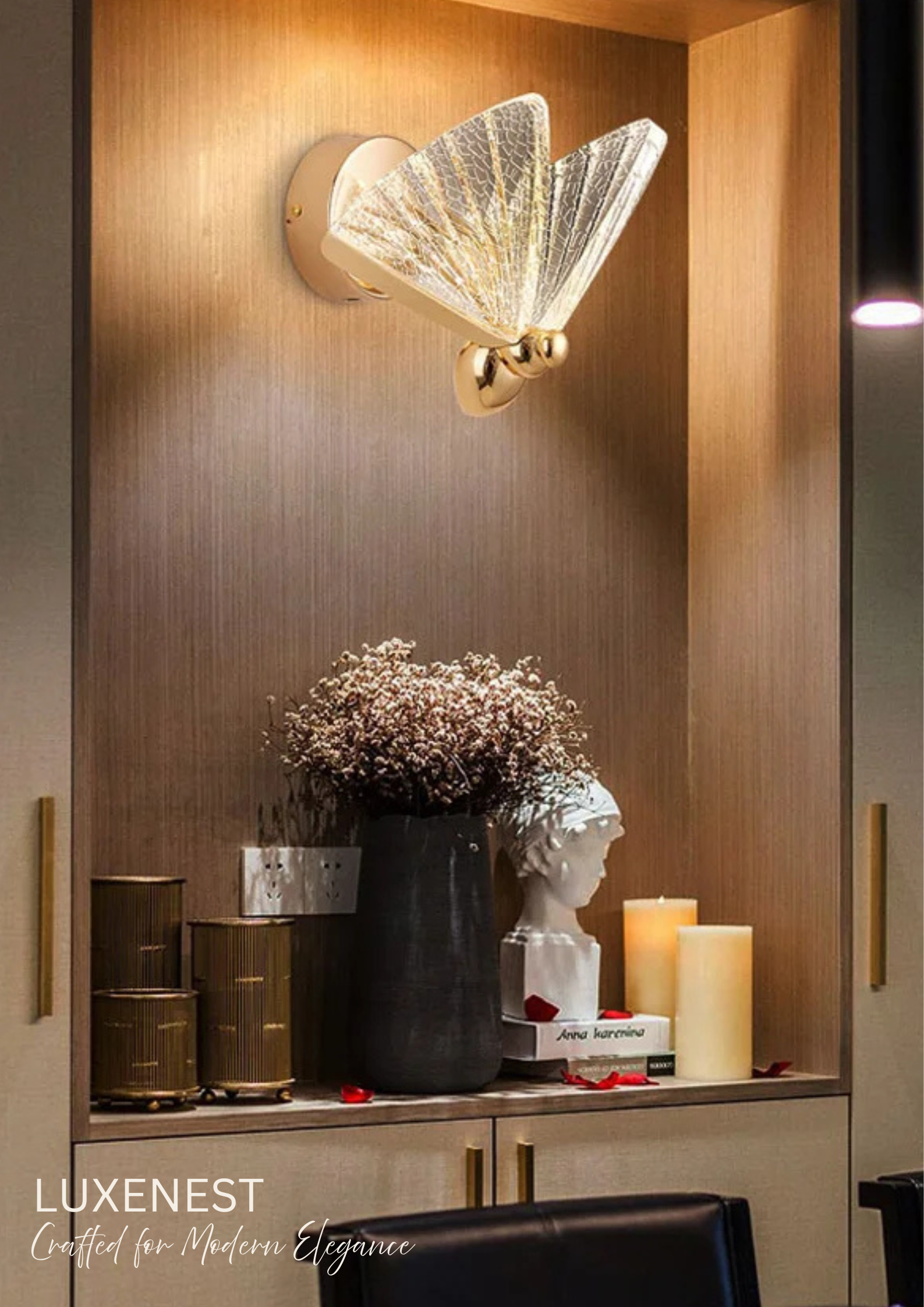Papillon Acrylic Wall Sconce Modern Ambient Light