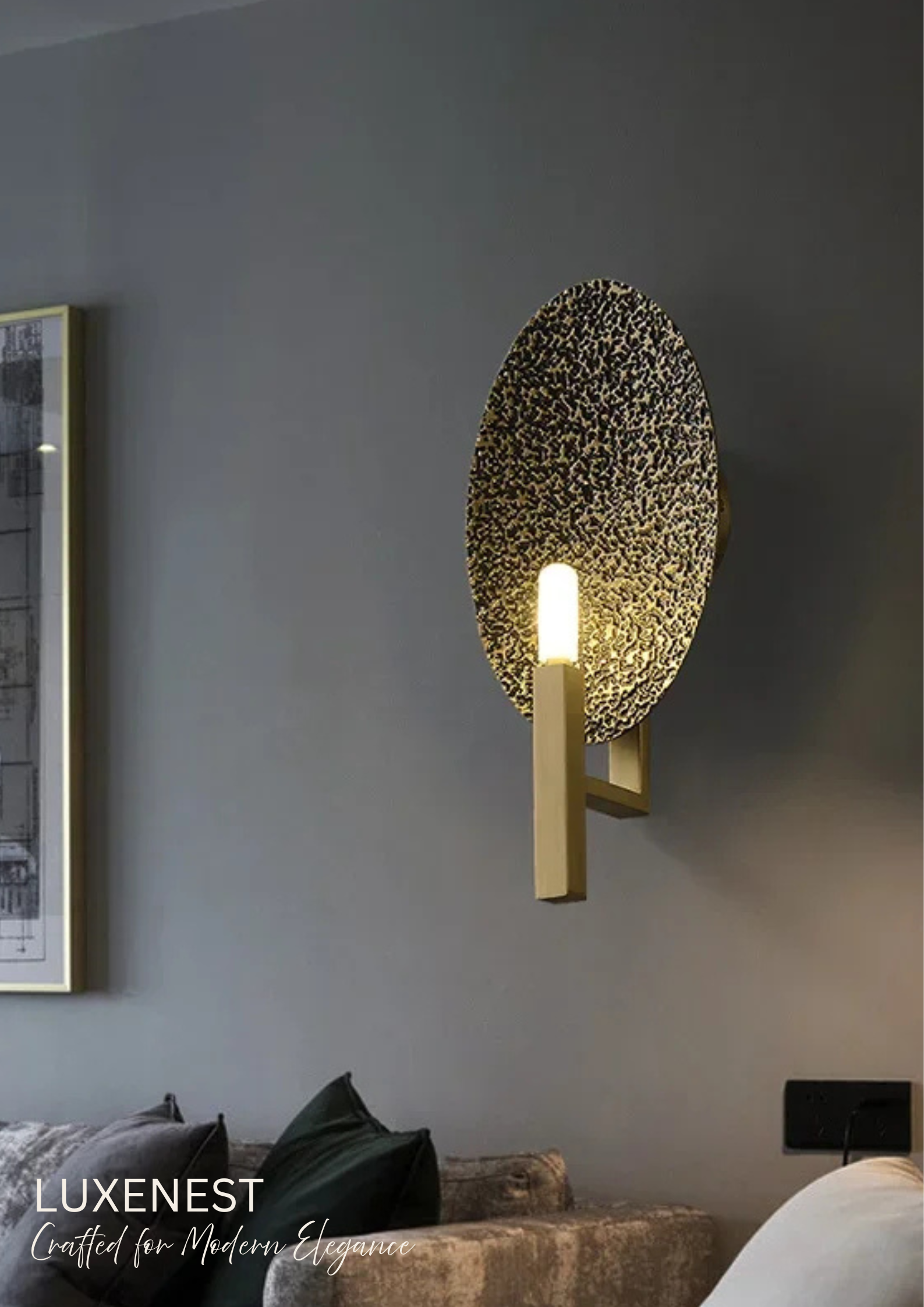 Copper Arch Wall Light (Modern Ambient Lamp)