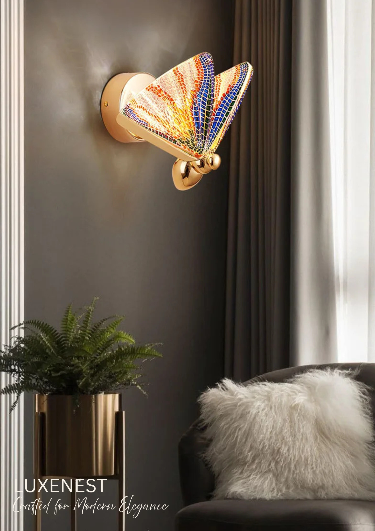 Papillon Acrylic Wall Sconce Modern Ambient Light