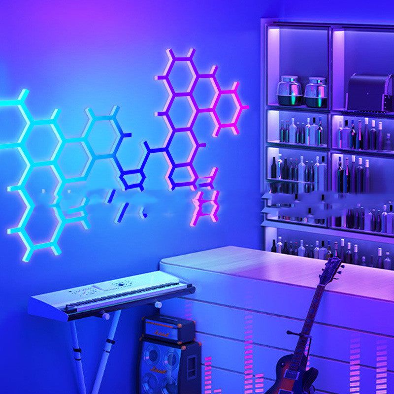 Modern RGB colorful branches LED lamp with remote control and app lighting features