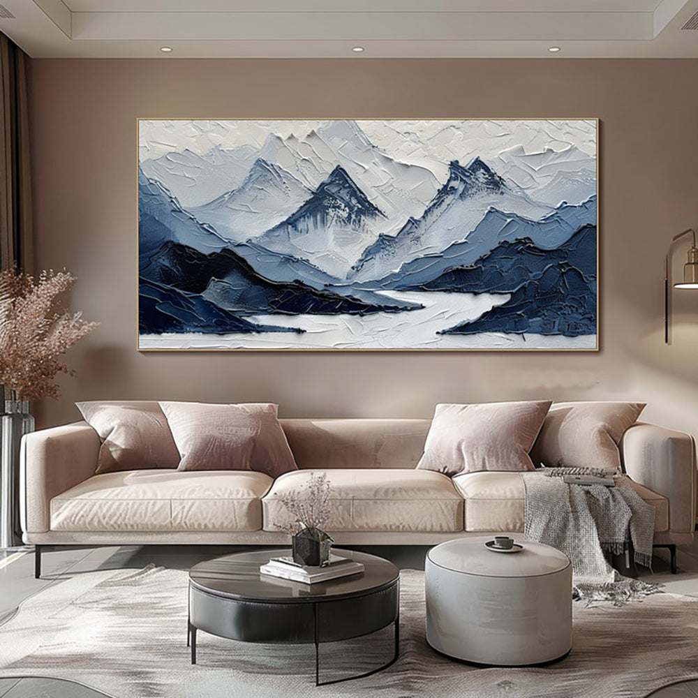 Handpainted palette knife tree oil painting on canvas modern abstract 