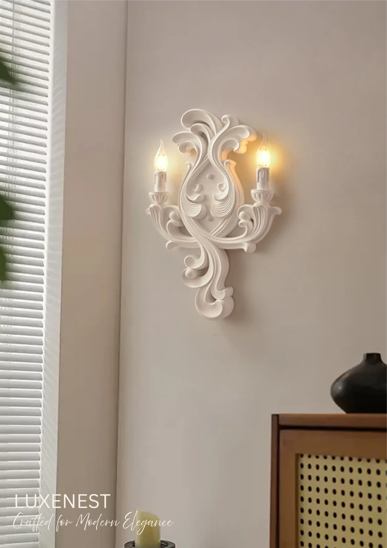 Applique murale en plâtre luminaire d'entrée moderne