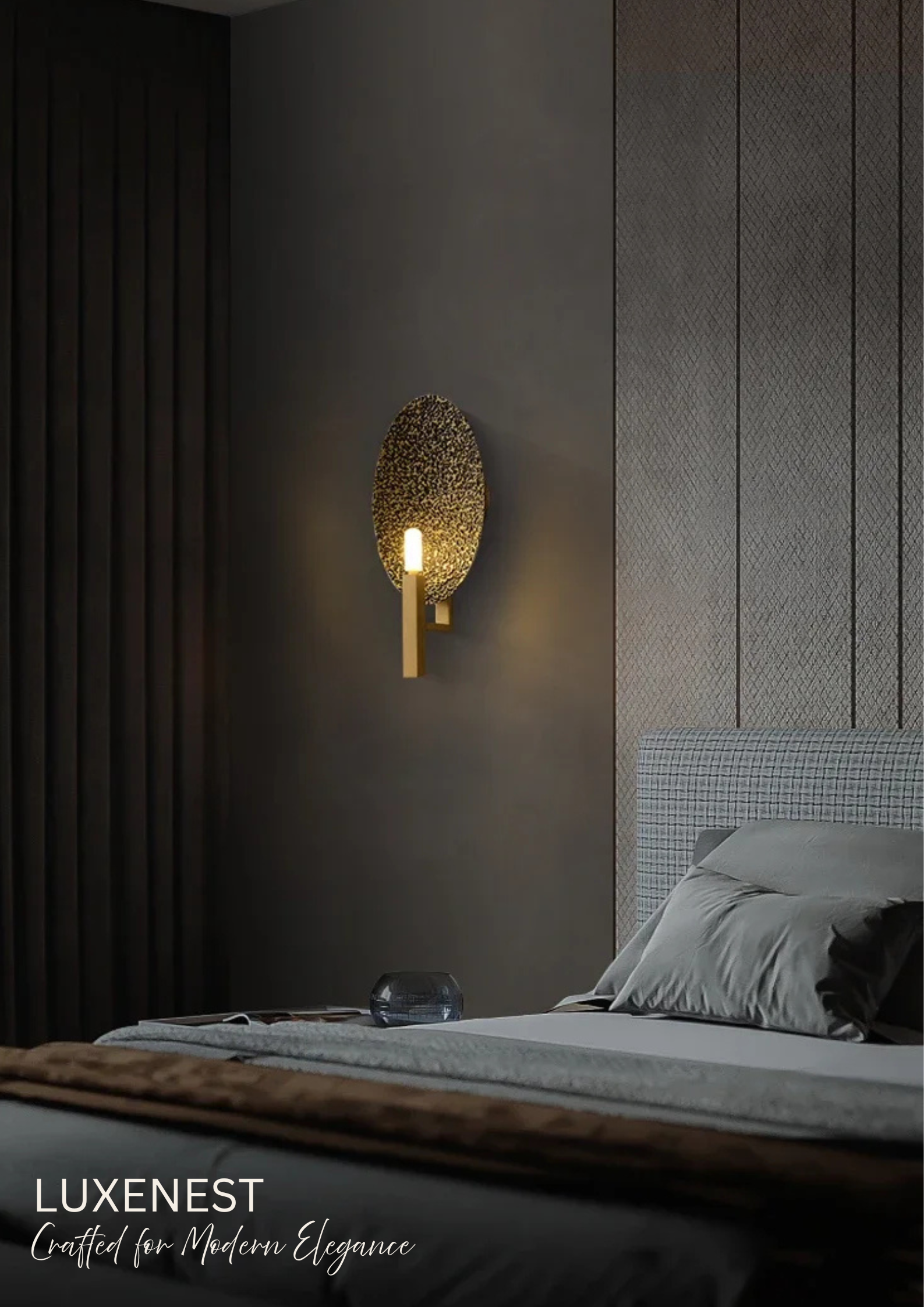 Copper Arch Wall Light (Modern Ambient Lamp)