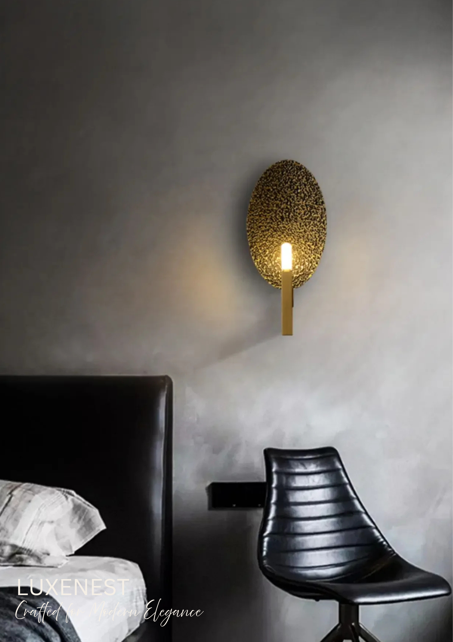 Copper Arch Wall Light (Modern Ambient Lamp)