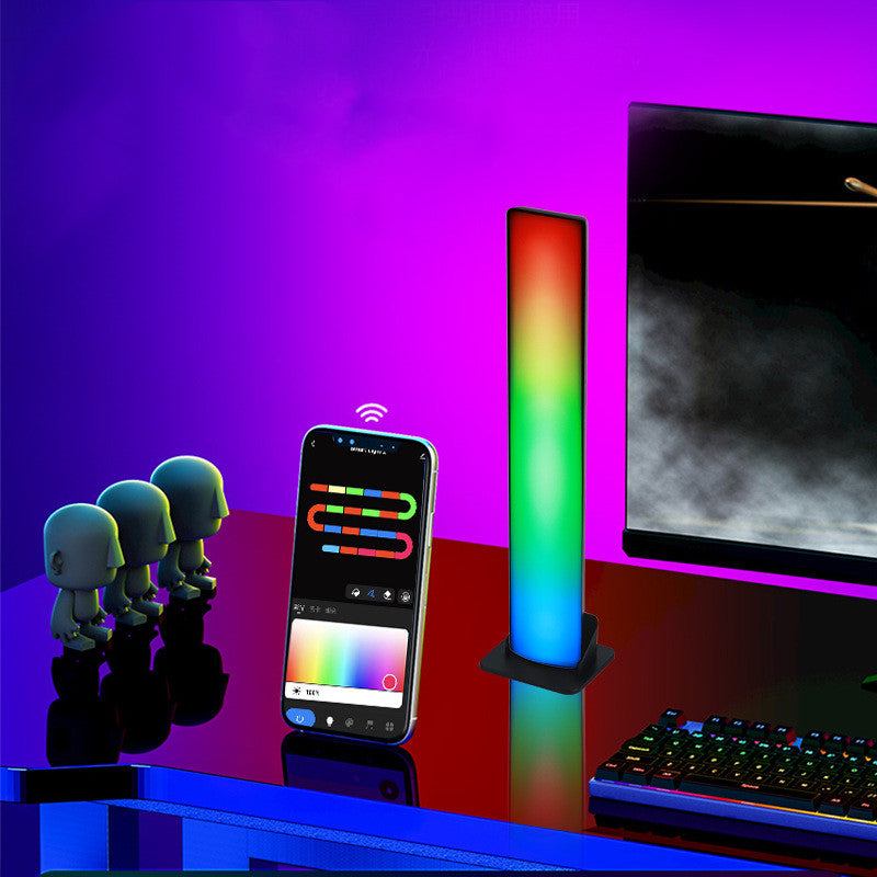 Colorful desktop ambience light with magic horse running design for computer and room decoration