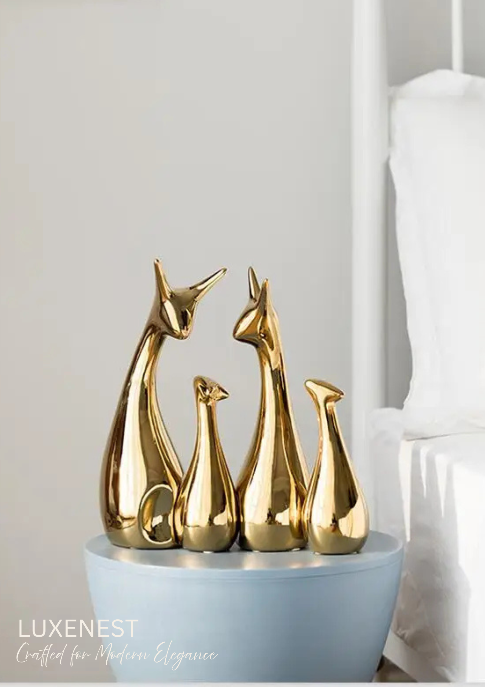 Decorative Wine Display Ornament Modern Ceramic Accent