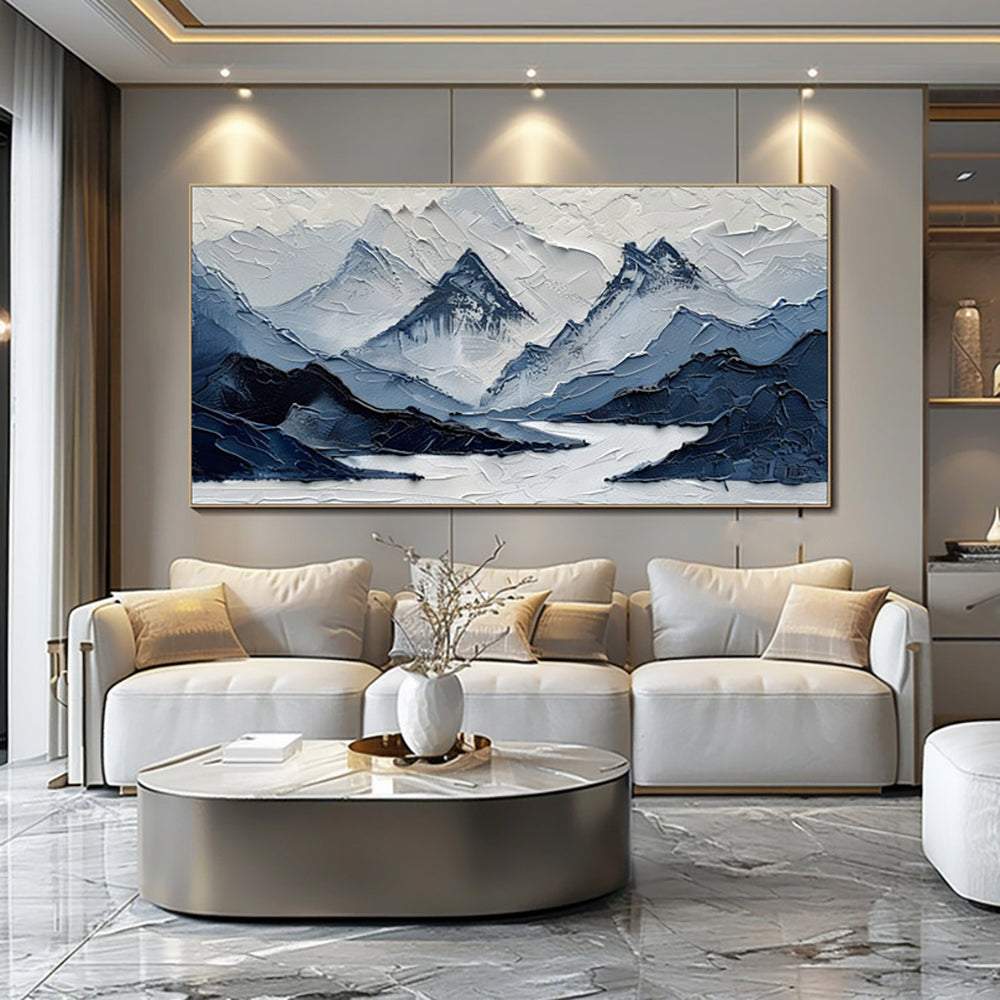 Handpainted palette knife tree oil painting on canvas modern abstract 