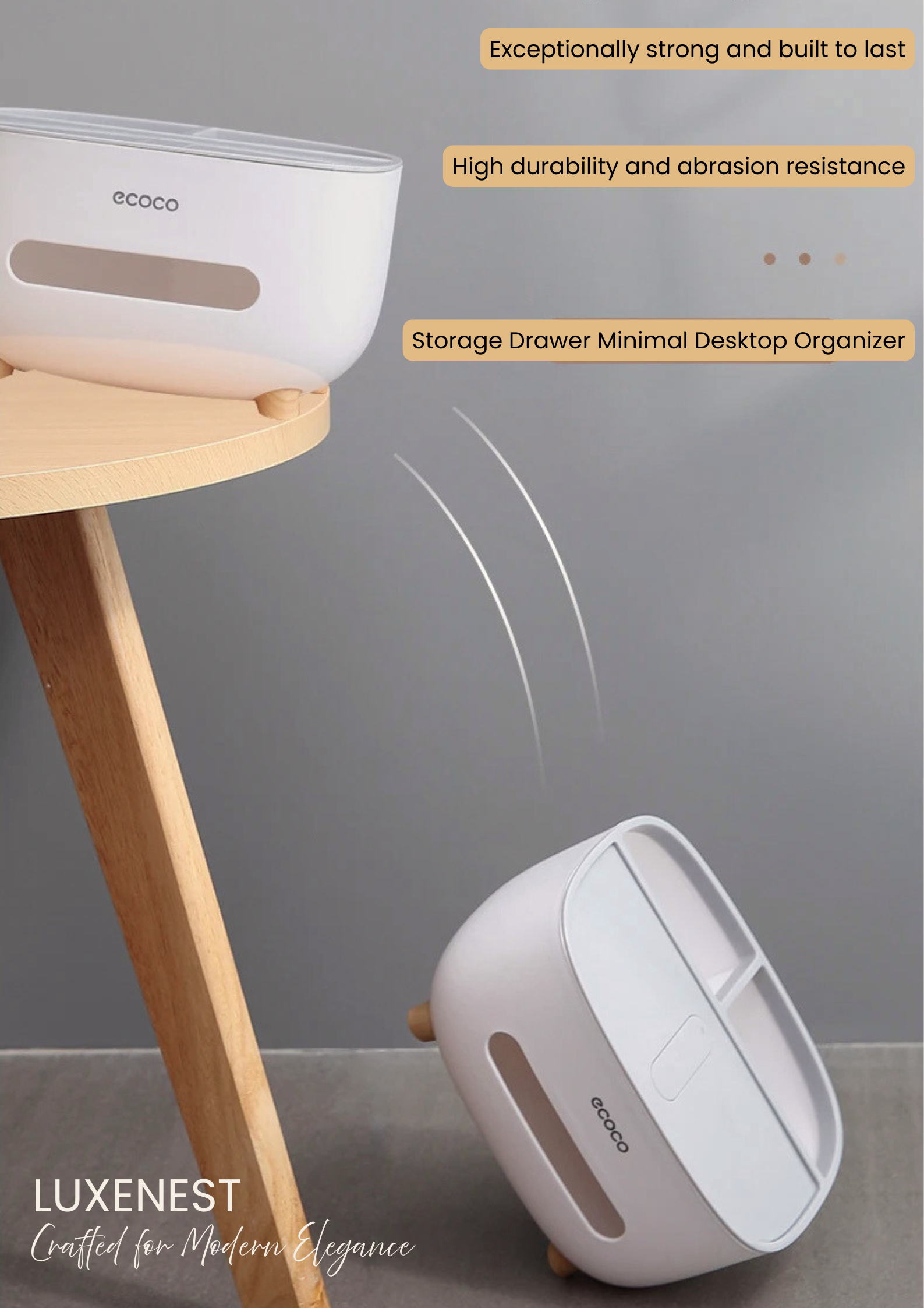 Storage Drawer Minimal Desktop Organizer
